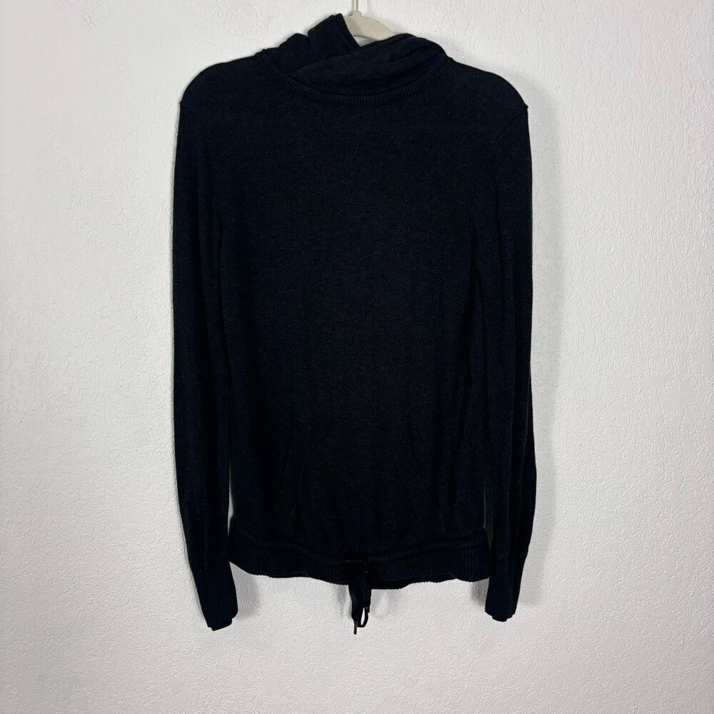 Lululemon Women's Charcoal Grey Hooded Pullover Sweater with Pocket